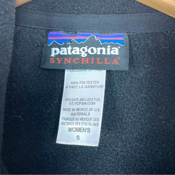 Patagonia | Black Fleece Zip Up Vest Wilderness Travel S - Picture 7 of 7